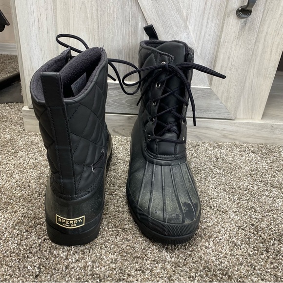 Sperry Top Sider Gosling Quilted Duck Boots Waterproof STS83693 Women's Size 9 - Picture 6 of 11